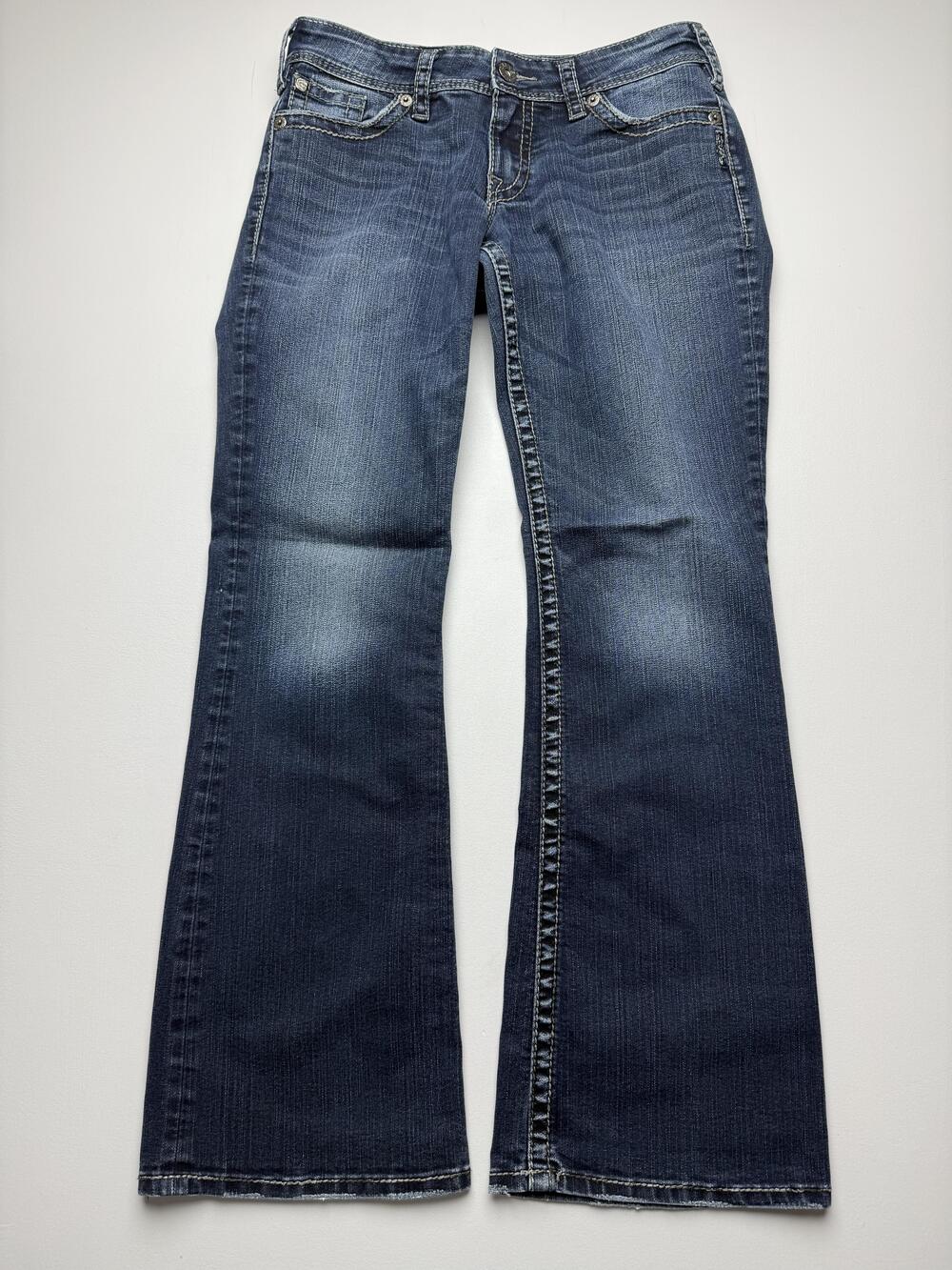 Silver Jeans Suki Surplus Jeans Womens 29 Blue Medium Wash Bootcut Denim